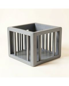 Laurel Dale Empty Furniture-Style Pet Crate - Gray (synthetic illustration; no displayed measurements)