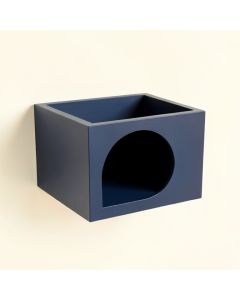Harbor Arc Wall-Mounted Cat Perch (synthetic illustration; no displayed measurements)