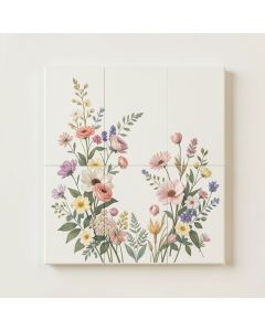 Poetic Flora Set I By Olivia Rose - 3 Piece Wrapped Canvas Print Set (synthetic illustration; no displayed measurements)