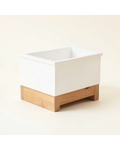 Sage Brook Empty Raised Planter - White (synthetic illustration; no displayed measurements)