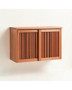 Wren Branch Wall-Mounted Entry Cabinet - Terracotta (synthetic illustration; no displayed measurements)