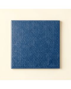 Ash Branch Uninstalled Square Decorative Tile - Blue (synthetic illustration; no displayed measurements)