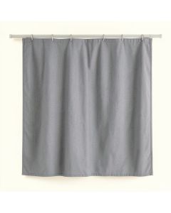 Sage Crest Shower Curtain Hanging Flat From A Plain Rod - Gray (synthetic illustration; no displayed measurements)