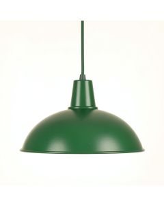 Flint Bluff Pendant Light Suspended From One Plain Cable - Green (synthetic illustration; no displayed measurements)