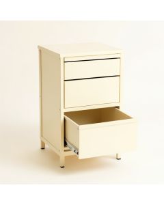 Willow Canyon Freestanding Pull-Out Hamper Cabinet - Ivory (synthetic illustration; no displayed measurements)