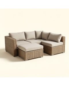 Aidee Patio Sectional With Cushions (synthetic illustration; no displayed measurements)