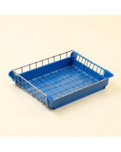 Dawn Field Empty Under-Desk Cable Tray - Blue (synthetic illustration; no displayed measurements)