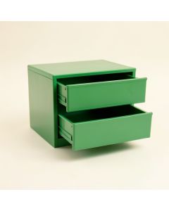 Dawn Bluff Small-Parts Storage Drawer Cabinet - Green (synthetic illustration; no displayed measurements)