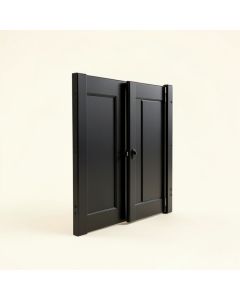 Super Mini Rhombic Shape Sliding Standard Double Barn Door Hardware Kit (synthetic illustration; no displayed measurements)
