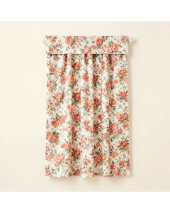 Haines 100 % Cotton Floral Room Darkening Rod Pocket Single Curtain Panel (synthetic illustration; no displayed measurements)