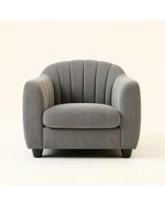 Harbor Brook Upholstered Armchair - Gray (synthetic illustration; no displayed measurements)