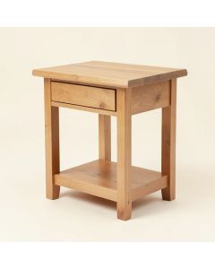 Copple Solid Wood 1 Drawer End Table (synthetic illustration; no displayed measurements)