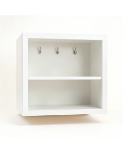 River Bend Empty Mug-Storage Cabinet Insert - White (synthetic illustration; no displayed measurements)
