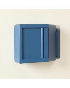 Clay Edge Wall-Mounted Entry Cabinet - Blue (synthetic illustration; no displayed measurements)