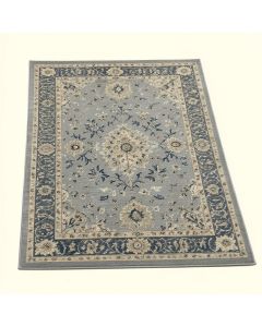 Bleecker Street Aidan Bohemian Vintage Floral Medallion Gray/Blue Area Rug (synthetic illustration; no displayed measurements)