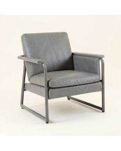 29 '' Wide Cowhide Armchair (synthetic illustration; no displayed measurements)