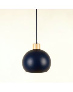 Lake Bluff Pendant Light Suspended From One Plain Cable - Navy (synthetic illustration; no displayed measurements)