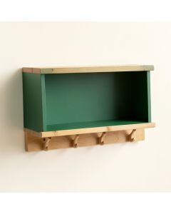 Summit Dell Wall-Mounted Entryway Organizer Shelf - Green (synthetic illustration; no displayed measurements)