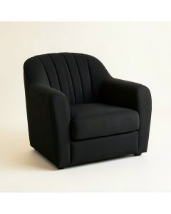 Summit Brook Upholstered Armchair - Black (synthetic illustration; no displayed measurements)