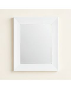 Stone Bridge Framed Wall Mirror - White (synthetic illustration; no displayed measurements)