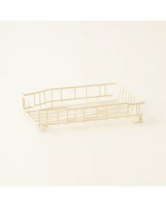 Fern Branch Empty Under-Desk Cable Tray - Ivory (synthetic illustration; no displayed measurements)