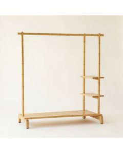 Heath Crossing Empty Garment Rack - Beige (synthetic illustration; no displayed measurements)