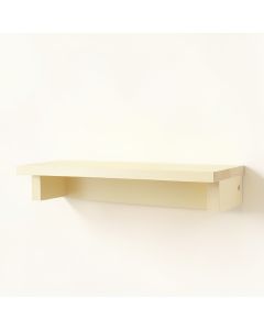 Field Bend Wall-Mounted Shelf - Cream (synthetic illustration; no displayed measurements)