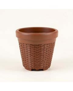 Truex 3 - Piece Water Hyacinth , Steel , And Plastic Pot Planter Set (synthetic illustration; no displayed measurements)