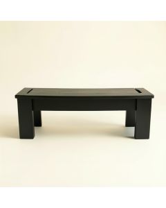 Bay Canyon Narrow Outdoor Storage Bench - Black (synthetic illustration; no displayed measurements)