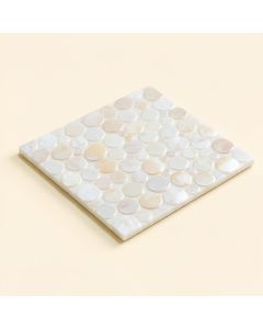 Pacif Random Sized Glass Pearl Shell Mosaic Tile In Polished White/Pearl (synthetic illustration; no displayed measurements)