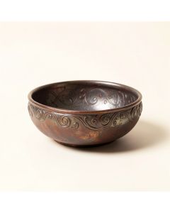 Meehan Metal Rustic Decorative Bowl (synthetic illustration; no displayed measurements)