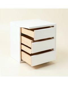 Slate Brook Small-Parts Storage Drawer Cabinet - White (synthetic illustration; no displayed measurements)