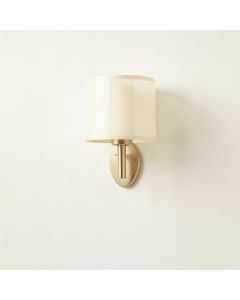 Alder Bluff Wall Sconce Mounted On A Plain Wall - Cream (synthetic illustration; no displayed measurements)