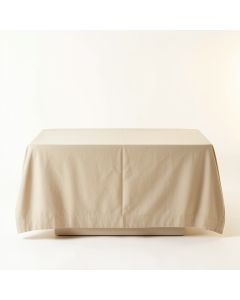 Shore Arc Flat Bed Sheet - Beige (synthetic illustration; no displayed measurements)