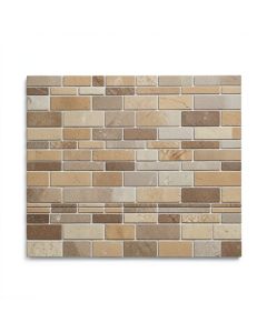 Brick 3.1 '' X 12 '' Ceramic Mosaic Wall Mosaic Tile (synthetic illustration; no displayed measurements)