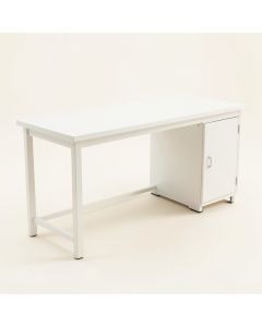 Olive Brook Empty Workshop Workbench - White (synthetic illustration; no displayed measurements)