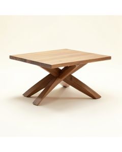 Narron Solid Wood Cross Legs Coffee Table (synthetic illustration; no displayed measurements)