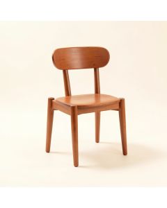 Oak Branch Small Chair - Terracotta (synthetic illustration; no displayed measurements)
