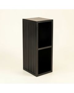 Flint Branch Narrow Cubby Tower - Black (synthetic illustration; no displayed measurements)