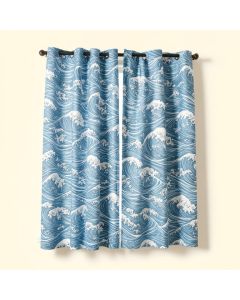 Ambesonne Blue Curtains (synthetic illustration; no displayed measurements)