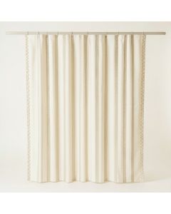 Cove Dale Shower Curtain Hanging Flat From A Plain Rod - Cream (synthetic illustration; no displayed measurements)