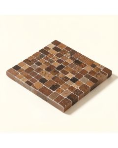 Charm Random Sized Mixed Material Mosaic Tile In Brown (synthetic illustration; no displayed measurements)