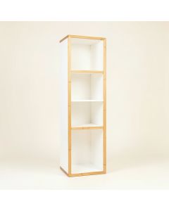 Vale Crest Narrow Cubby Tower - White (synthetic illustration; no displayed measurements)