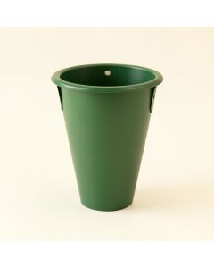 Moss Bridge Empty Railing Planter With Integral Brackets - Green (synthetic illustration; no displayed measurements)
