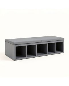 Summit Crossing Shoe Storage Bench - Gray (synthetic illustration; no displayed measurements)