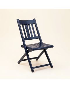 Summit Bluff Folding Outdoor Chair - Navy (synthetic illustration; no displayed measurements)