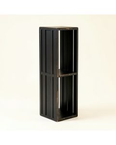 Bay Bluff Narrow Cubby Tower - Black (synthetic illustration; no displayed measurements)