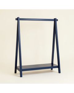 Heath Arc Empty Garment Rack - Navy (synthetic illustration; no displayed measurements)