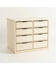 Fern Canyon Small-Parts Storage Drawer Cabinet - Ivory (synthetic illustration; no displayed measurements)