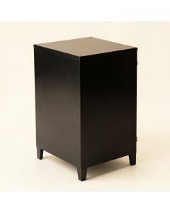 Alder Brook Freestanding Pull-Out Hamper Cabinet - Black (synthetic illustration; no displayed measurements)